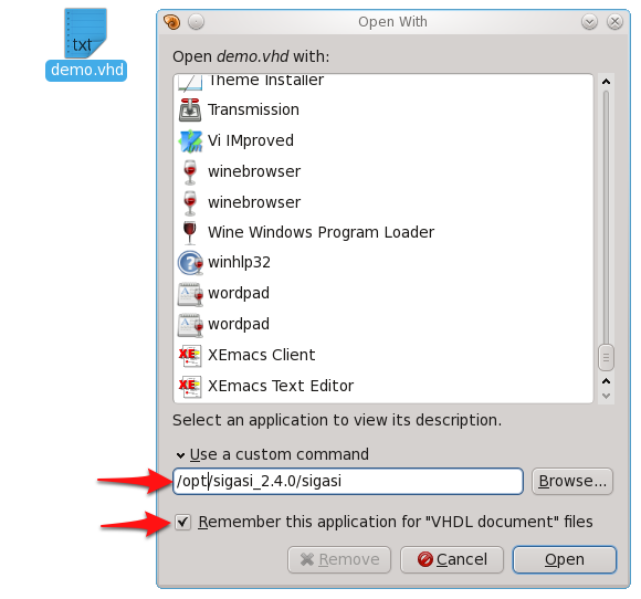 SVH as default editor in Gnome