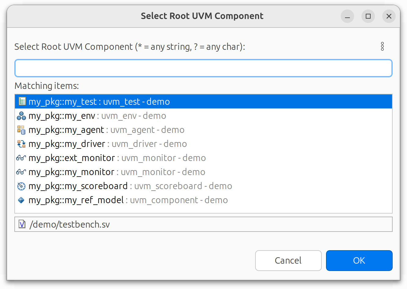 UVM Topology View