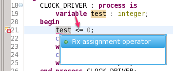 Fix assignment operator quick fix