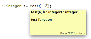 Better hover for functions and procedures