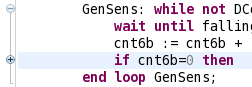 Code folding for if and loop statements