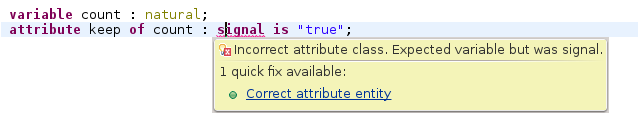 Attribute validation