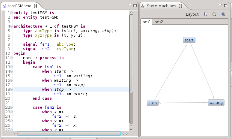 FSM View: multiple fsms in one file