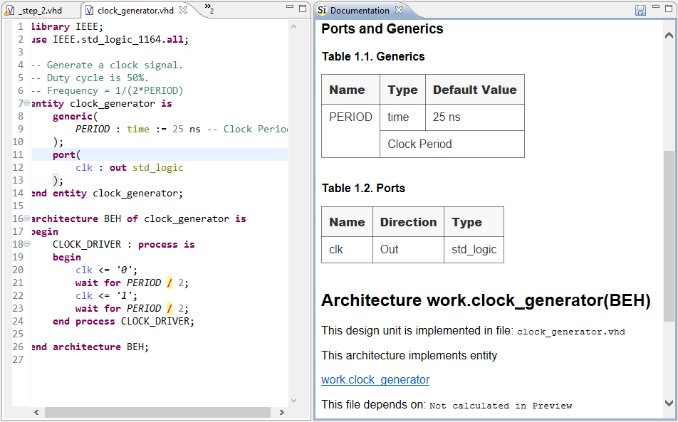 Improved documentation generation