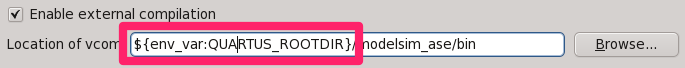 Eclipse variables in external compiler path