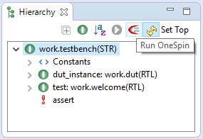 Run OneSpin Consistency Checks