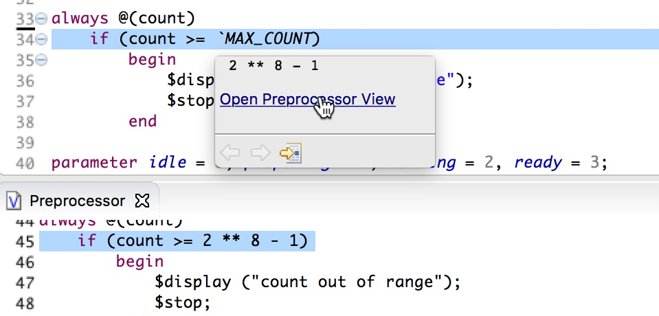 Preview preprocessed code in hover and Preprocessor View