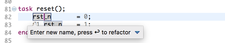 Rename SystemVerilog identifiers