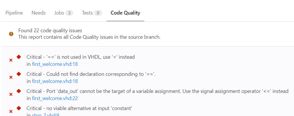 GitLab CI job log