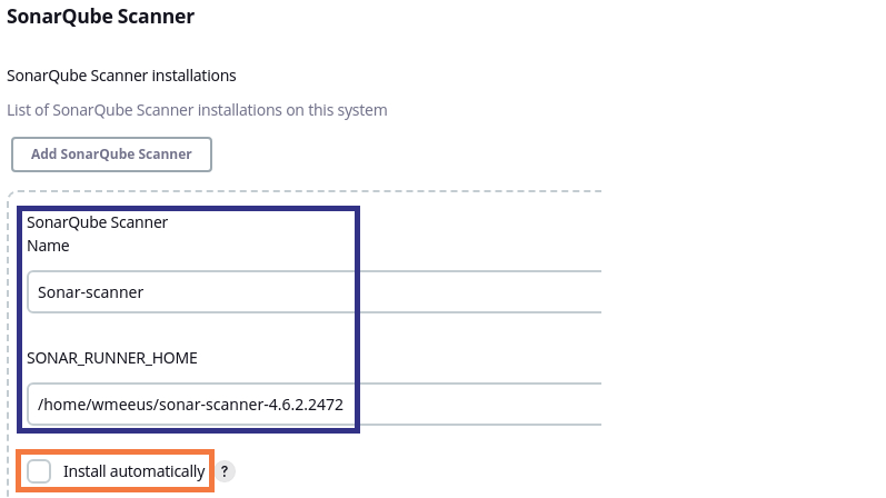 SonarQube Tools setup in Jenkins